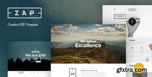 ThemeForest - ZAP - Creative PSD Template 11963356