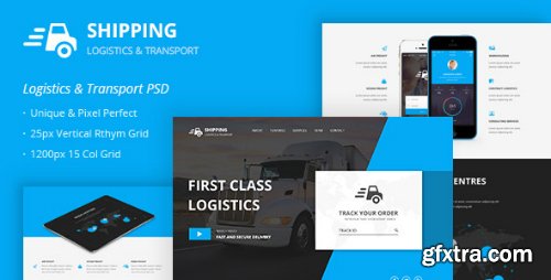 ThemeForest - Shipping &ndash; Logistics &amp; Transport PSD Template 12495368