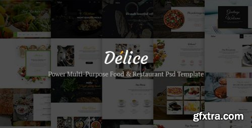 ThemeForest - Delice - Power Multi-Purpose Food & Restaurant Psd Template 17112905