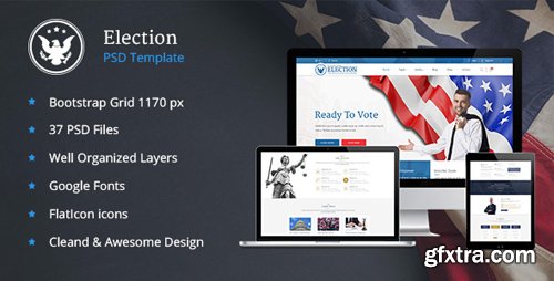ThemeForest - Elections - Political Law Business PSD Template 16882310