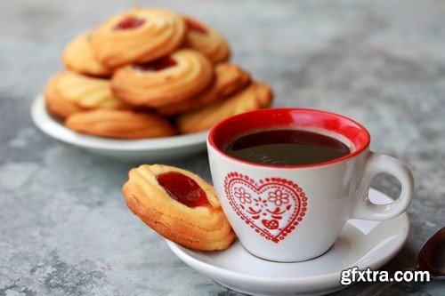 Cup of coffee and sweets - 6 UHQ JPEG