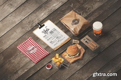 Burger Store Mockup Creator