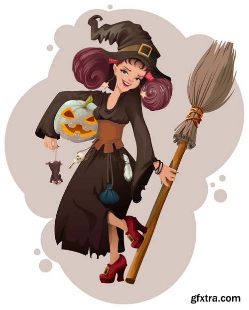 Halloween witch 2 - 7 EPS