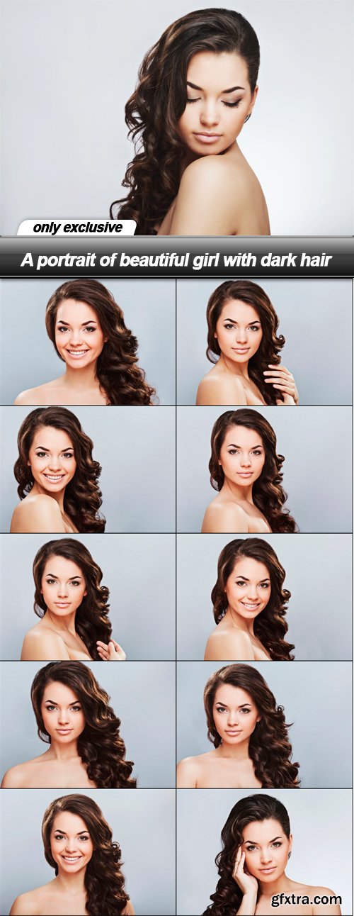 A portrait of beautiful girl with dark hair - 11 UHQ JPEG