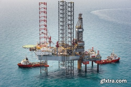 Collection of oil drilling platform extraction of mineral resources gas oil 25 HQ Jpeg