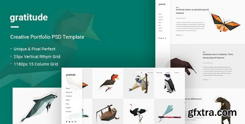 ThemeForest - Gratitude &ndash; Creative Portfolio PSD 17095326