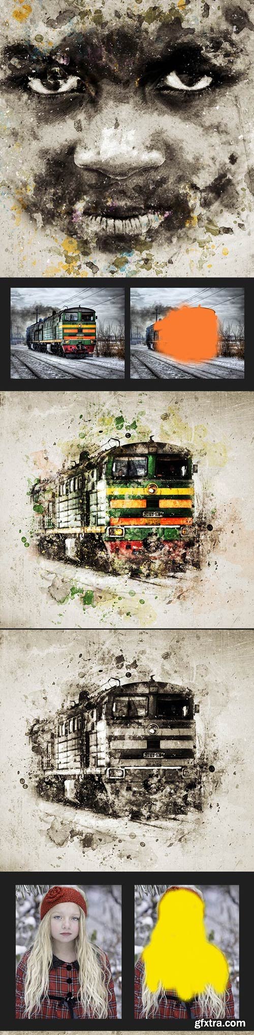 GraphicRiver - Mixed Art Photoshop Action - 17961479