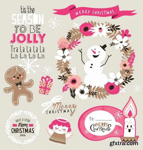 New Year 2017 & Christmas Design - 25xEPS