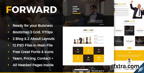 ThemeForest - Forward - Business &amp; Corporate PSD Template 16102856