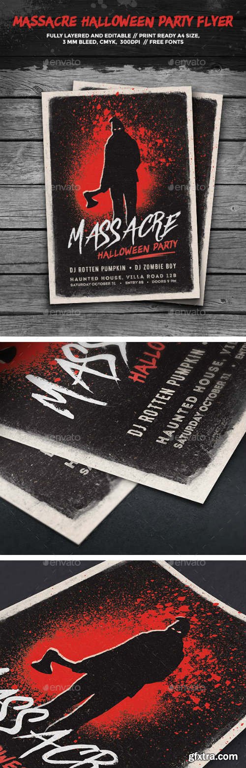 GR - Massacre Halloween Party Flyer 13080881 GR - Massacre Halloween Party Flyer 13080881