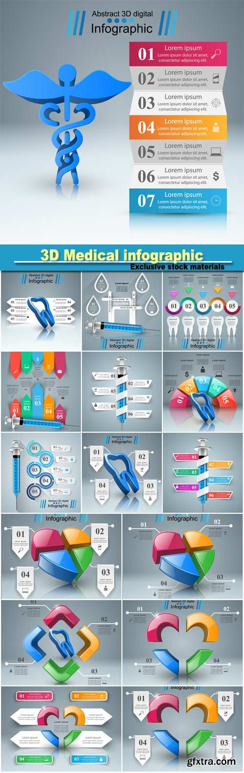 Business Infographics, Health Icon, 3D Medical 16xEPS Business Infographics, Health Icon, 3D Medical 16xEPS
