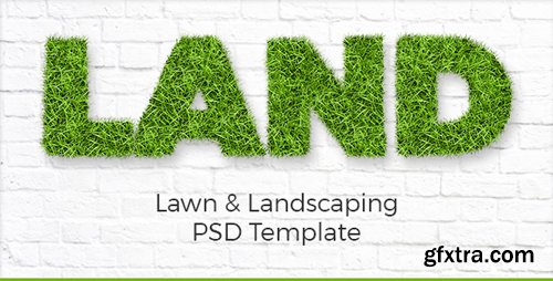 ThemeForest - Land - Lawn &amp; Landscaping PSD Template 16268221