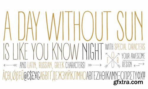 A DAY WITHOUT SUN Font A DAY WITHOUT SUN Font