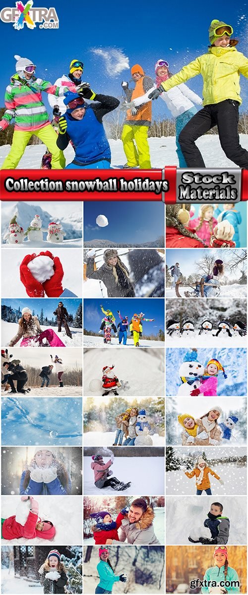 Collection snowball snow holidays family female male couple 25 HQ Jpeg