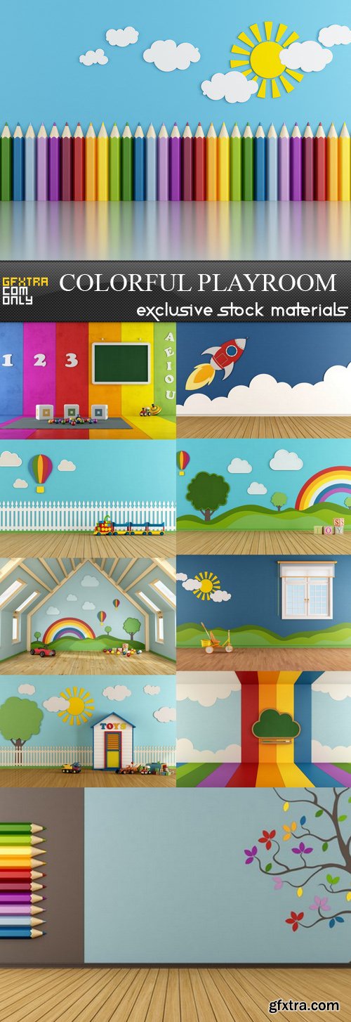 Colorful Playroom - 10 UHQ JPEG