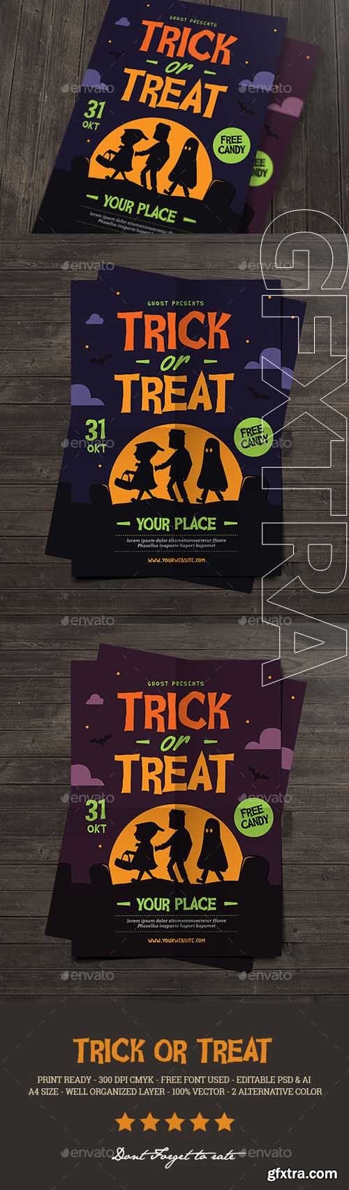 GR - Trick or Treat Halloween kids Flyer 18132207 GR - Trick or Treat Halloween kids Flyer 18132207