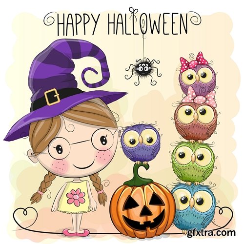 Halloween card 2 - 30 EPS