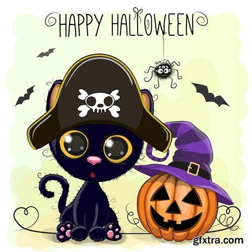 Halloween card 2 - 30 EPS