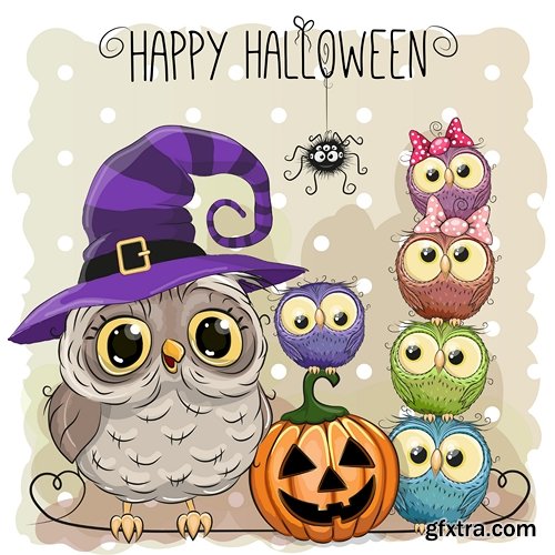 Halloween card 2 - 30 EPS