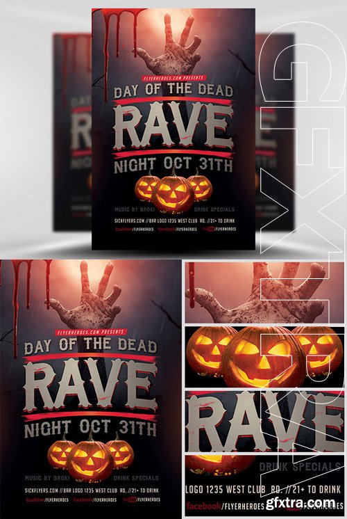Rave Night Flyer Template Rave Night Flyer Template