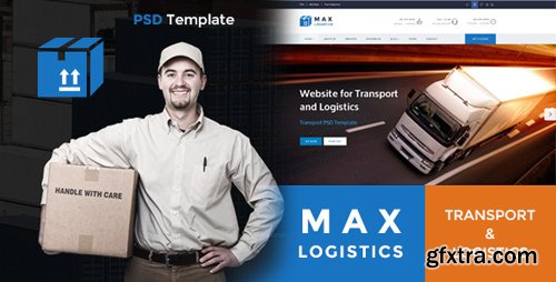 ThemeForest - Max Logistics - Transport &amp; Logistics PSD Template 11996456