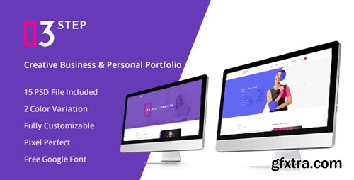 ThemeForest - 3 Step- Creative Business & Personal PSD Template 15793550 ThemeForest - 3 Step- Creative Business & Personal PSD Template 15793550