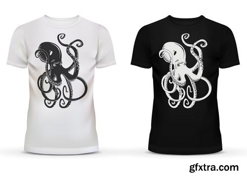 T-Shirts Print Design - 8xEPS