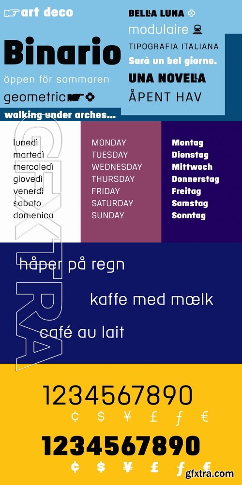 Binario - 2 fonts: $18.00