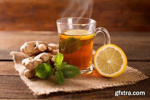 Ginger tea with lemon - 5 UHQ JPEG