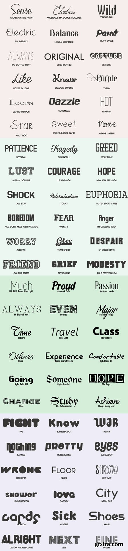 72 Fonts Pack (TTF/OTF)