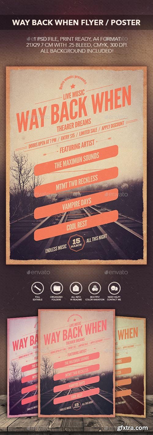 GR - Way Back When Flyer/Poster 10485618 GR - Way Back When Flyer/Poster 10485618