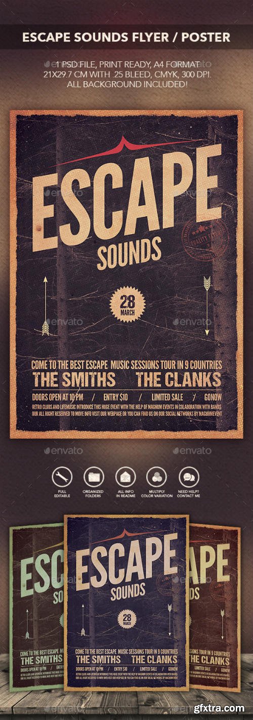 GR - Escape Sounds Flyer/Poster 10423895 GR - Escape Sounds Flyer/Poster 10423895