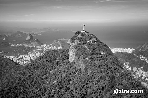 Christ the Redeemer and Rio de Janeiro city, 7 x UHQ JPEG