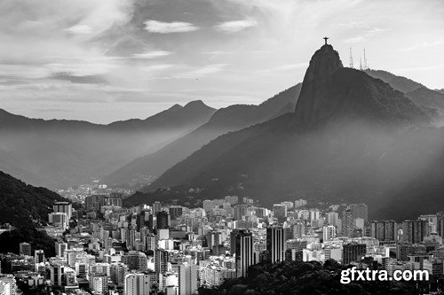 Christ the Redeemer and Rio de Janeiro city, 7 x UHQ JPEG