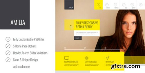 ThemeForest - Amilia &ndash; Multipurpose PSD Template 6380457