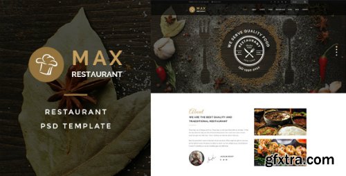 ThemeForest - Max Restaurant - Restaurant &amp; Food PSD Template 18437952