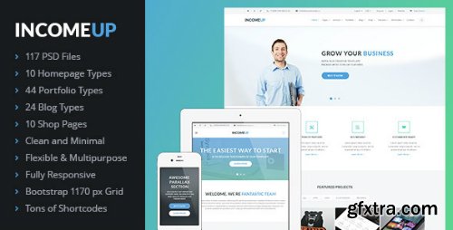 ThemeForest - IncomeUp &ndash; Multi-purpose Business PSD Template 7213066
