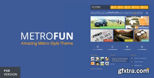ThemeForest - Metrofun - Metro Style PSD Theme 4136551
