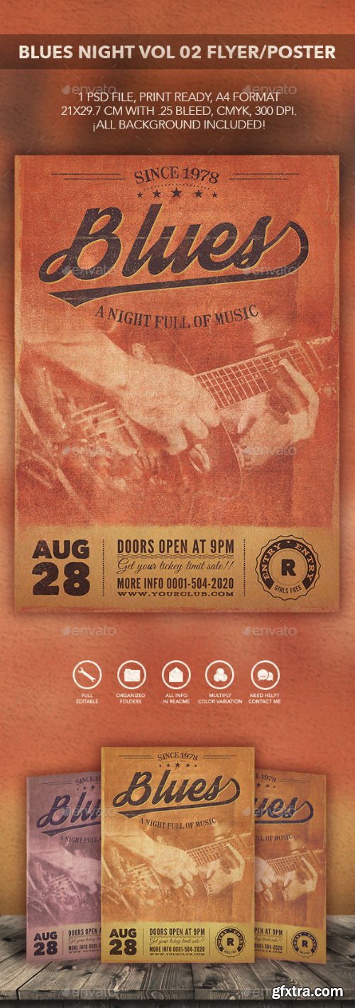 GR - Blues Music Flyer Poster vol 02 10771979 GR - Blues Music Flyer Poster vol 02 10771979