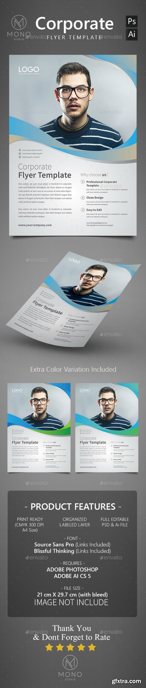 GR - Corporate Flyer Template Set 7 14278384
