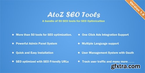 CodeCanyon - AtoZ SEO Tools v1.6 - Search Engine Optimization Tools - 12170678