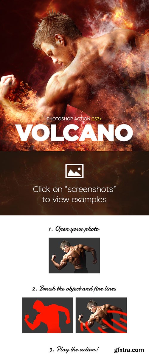 GraphicRiver - Volcano CS3+ Photoshop Action - 18069500