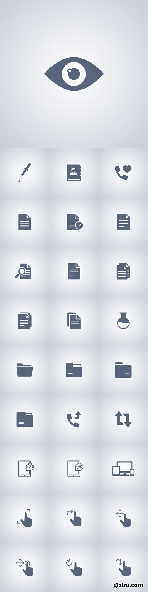 Vector Set - 30 Grey Different Icons 2 Vector Set - 30 Grey Different Icons 2