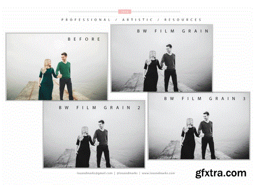 CM - Black & White Film Grain LR Preset 996558