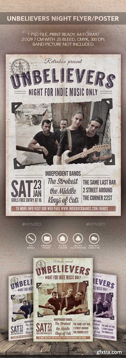 GR - Unbelievers Night Flyer Poster 14107848 GR - Unbelievers Night Flyer Poster 14107848