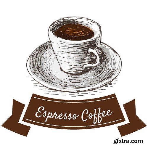 Coffee illustration - 7 EPS