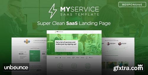 ThemeForest - MYSERVICE v1.0 - SaaS Product Unbounce Landing Page Template - 10862013