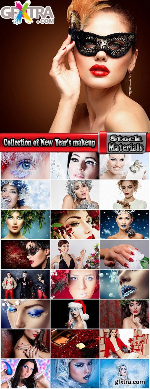 Collection of New Year's makeup manicure mouth costume decoration gift cilia 25 HQ Jpeg