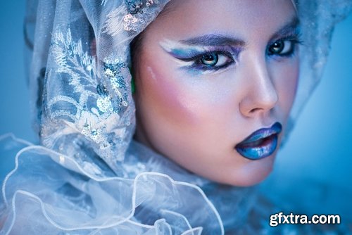 Collection of New Year's makeup manicure mouth costume decoration gift cilia 25 HQ Jpeg