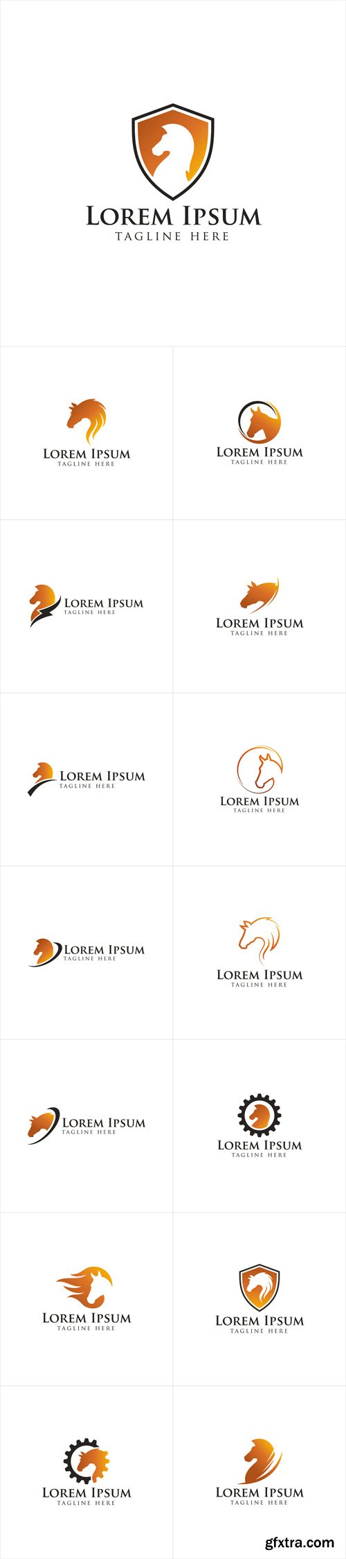 Vector Set - Horse Logo Design Vector Set - Horse Logo Design